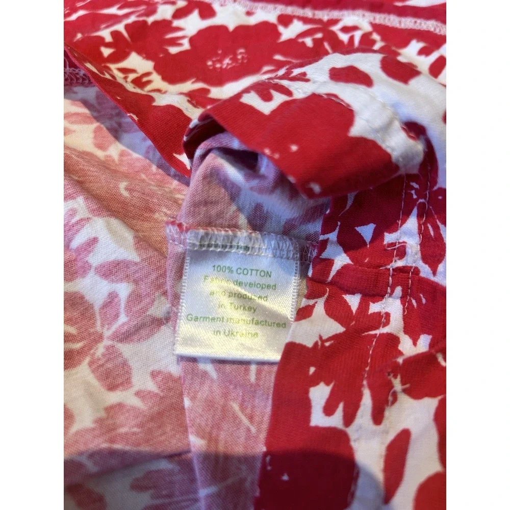 Garnet‎ Hill Asian Wrap Pajama Top Organic Cotton Size X-Small  Long Sleeve - Picture 6 of 8
